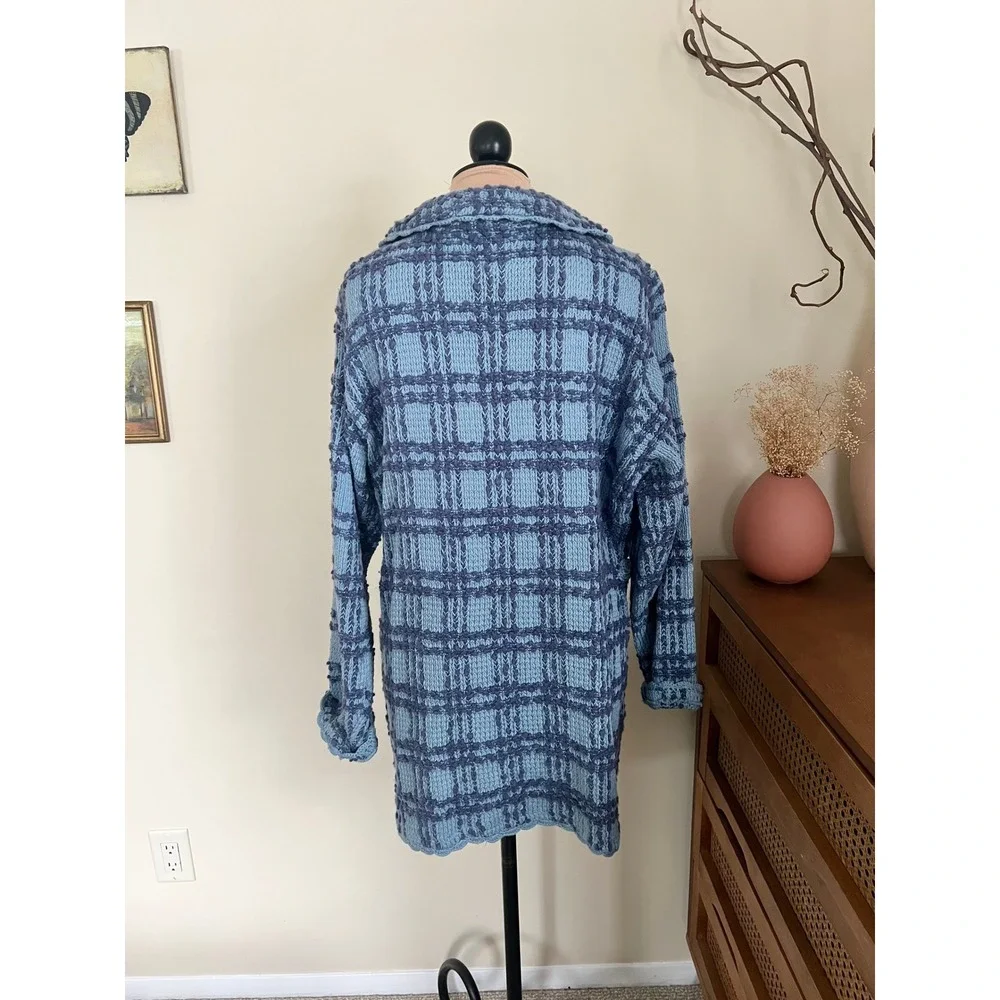 Vintage Modern Soul Plaid‎ Cardigan Sweater Jacket